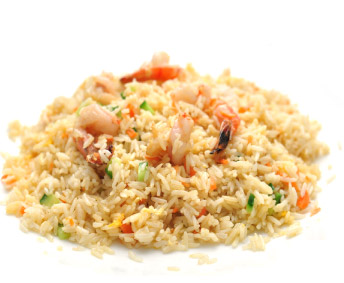 Riz sauté parfum aux crevettes