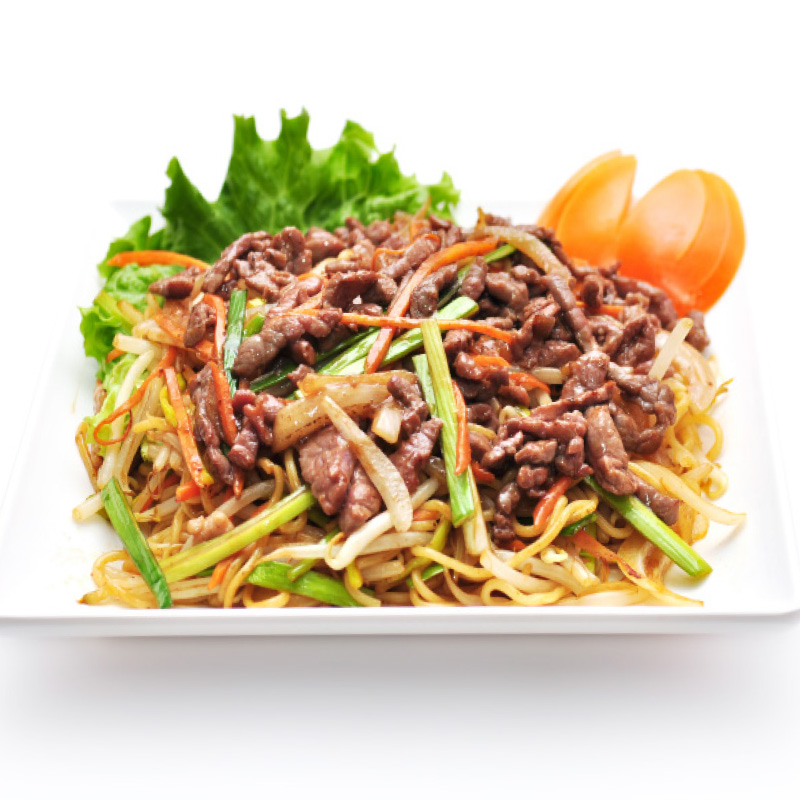 Nouilles sautées au boeuf
