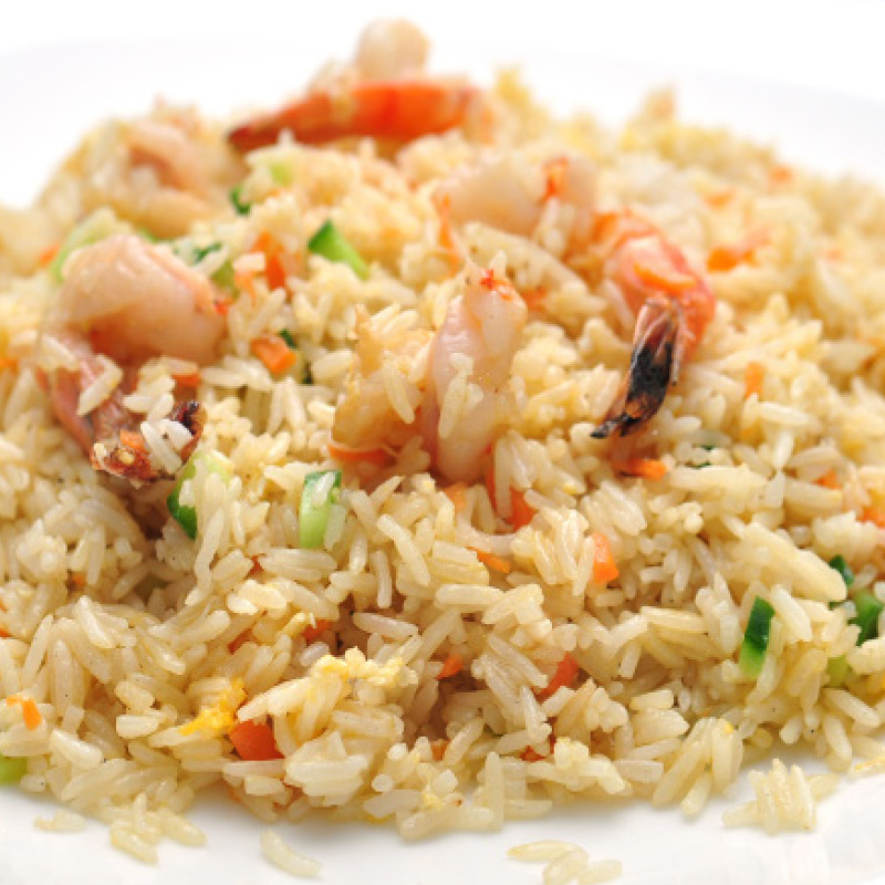 Riz sauté au crevettes