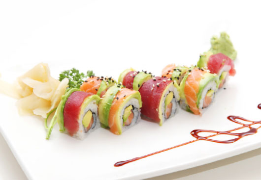 Ca12.Arc en ciel (intérieur : saumon avocat)