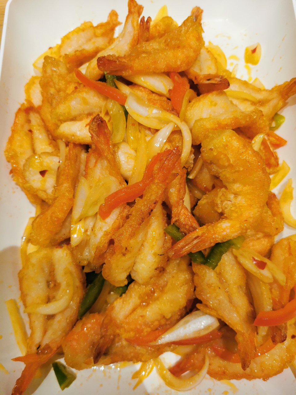 666.Crevettes sautées au sel et au poivre